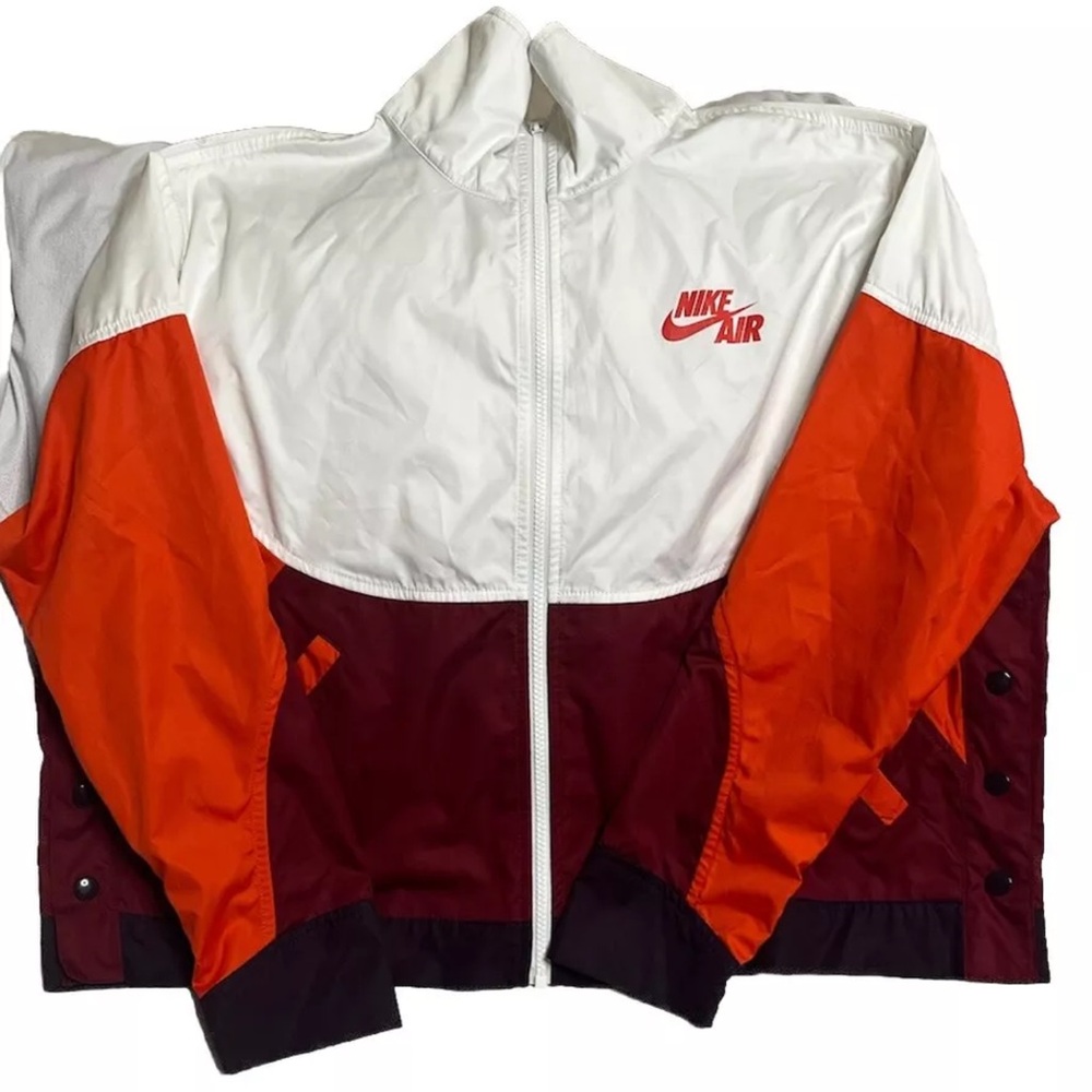 Nike WOMEN'S Air Woven Jacket White/Team Orange SIZE S RARE